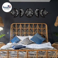 Boho Wall Decoration Moon Phases Wall Art Stars Moon Decoration Minimalist Room