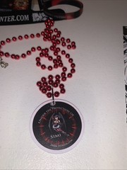 Lot Of 11 Items Sherrilyn Kenyon Keychain Necklace, Sticker bookmark cards, colo