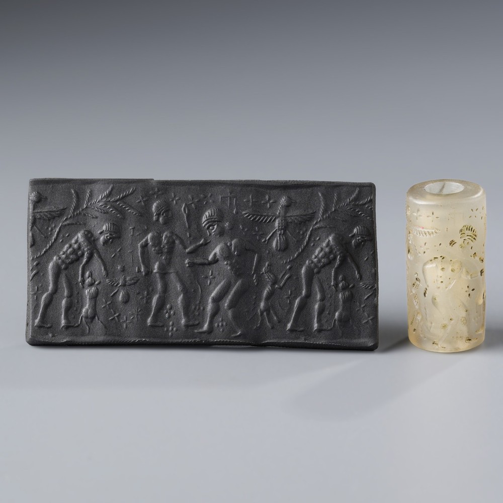 Near Eastern Sasanian Agate Cylinder Seal Pendant