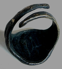 300 BC Ancient Greek Silver Ring Pluto of god who presides over the afterlife