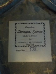 Vtg LIMOGES CAMEO France SUNGOTT ART STUDIOS Set of 4