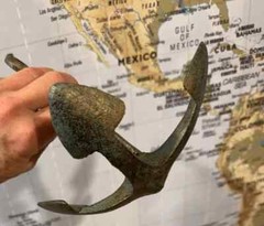 Rustic Anchor Nautical Home Decor Antique-Bronze Verdigris Green Cast Iron Metal