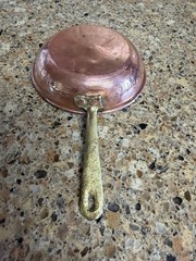 Vintage Copper Kitchenware Lot Small Cup Pot Pan Funnel Kettle