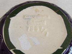 Art Nouveau Eichwald Czech Art Pottery Neoclassical Cobalt Blue/White Jardinere