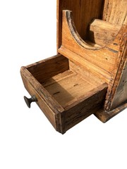 Vtg Italy Wormwood Gothic Hanging Freestanding Pipe Box Candle Wall Box Drawer