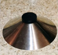 Modernist Jorgen Moller Footed Bowl Complet Royal Copenhagen Stainless Steel 11″