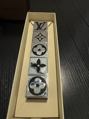Authentic Louis Vuitton Mono Metal Dice Cube Game Set Original Box Rare collect