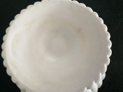 Unbranded Light Pinkish Color Glass Pedestal Dish