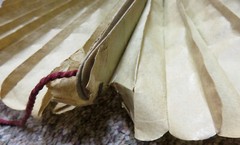 RARE Antique PAPER WREATH FAN Oneonta NY New York EC Reynolds Germany Cockade