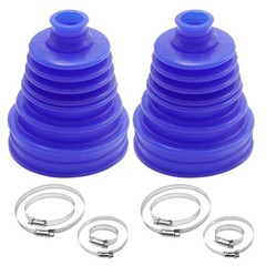 Universal Automotive Silicone CV Joint Boot Kit 2Pcs Blue 5 Inch CV Boots