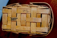 Longaberger Classic Small Basket 7” X 5” Slanted Basket