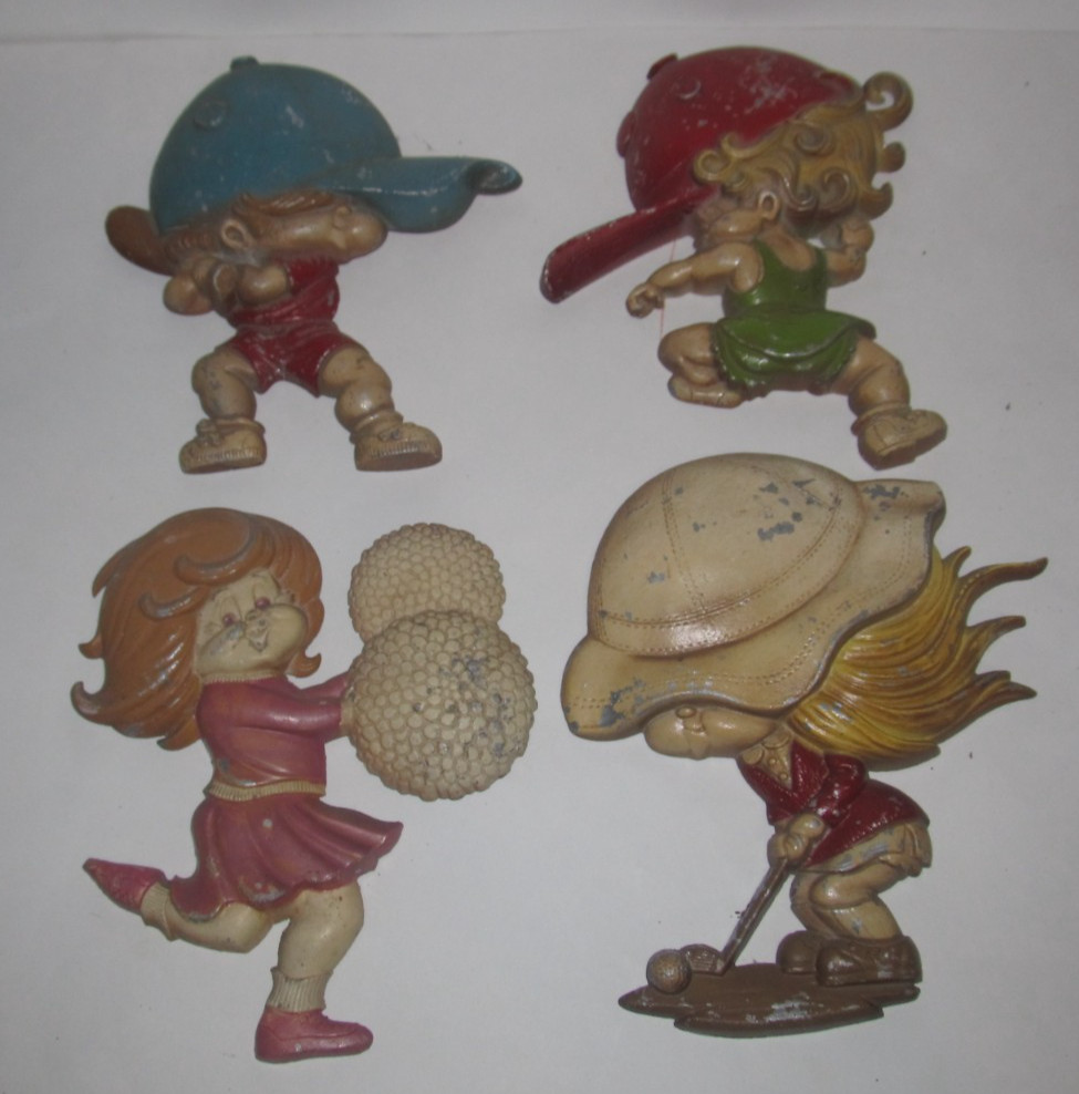 Vintage Sexton 1979 Kids Girls Sports Metal Wall Decor (A3)