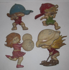 Vintage Sexton 1979 Kids Girls Sports Metal Wall Decor (A3)