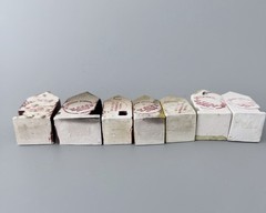 Dexter Bergen Norway Bryggen Miniature Buildings Set Of 7 Handmade 1994 Souvenir