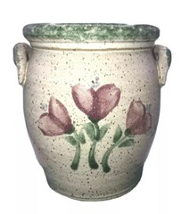 Original Parsley Artisan Pottery Magnolia￼ Utensil Holder / Planter / Vase
