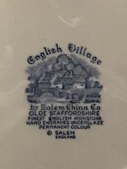 English Village by Salem China Co. Olde Staffordshire 10″ Dinner Plate