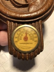 Vintage Burwood Horse Thermometer Plaque Horse Head Works Made In USA Vintage
