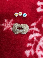 Medieval Lead Trade Token , c1500s , metal detection find