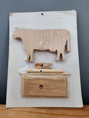 Vintage Folk Art Home Decor Accents Weathervane 54007 Cow Original Packaging