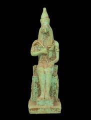 Ancient Egyptian God Thoth Seated Statue Ibis Deity Pharaonic Wisdom Stone BC