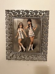 VTG SYROCO Hollywood Regency FRAME Original MCM Style Mod Dancers Print 13×11