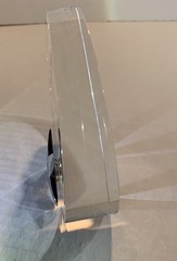 Sale Vintage Maxcrystal Circular Optical Crystal Piece W/ Polished Metal Star