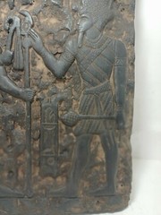 RARE ANTIQUE ANCIENT EGYPTIAN Stela God Osiris Lord God Anubis Protect 1530 Bc