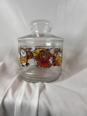 Vintage 1980s Shirt Tales Glass Cookie Candy Jar Hallmark Tyg Digger Pammy