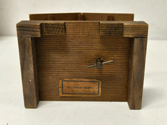 Vintage Wood Swiss Cabin House Le Vieux Chalet Music Box Made in Switzerland