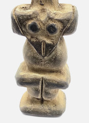 Neolithic Stone Idol Worshiper Figure Ancient Fertility Sculpture Artifact