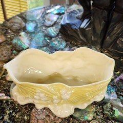 Vintage Belleek “Lilly of the Valley” Luster Trinket Dish Bowl, 7th Mark