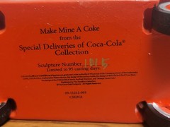 Red Cica Cola Delivery Truck Hamilton Collection Make Mine a Coke Limited Ed.