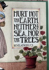 Mary Engelbreit Hurt Not the Earth Poster 16 x 20 Revelations 7:3 Unframed 1991