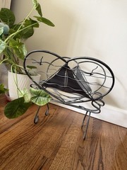 Nautical Sailboat Boat Metal Magazine Rack Holder Nautical Decor