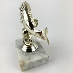 1978 Large Mouth Bass Fishing Trophy 1st Place topper figurine Plastic 4th July