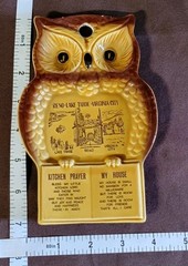 Vintage Reno Lake Tahoe V City Spoon Rest Owl Kitchen Prayer My House Wall Decor