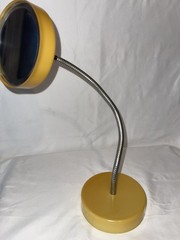 Vintage 1975 Lucite Magic Hanging Big Eyes Goose Neck Magnifying Makeup Mirror