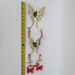 Vintage Homco Brass & Wood Butterfly Wall Art Decor MCM Home Decor