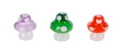Ganz TINY Mini Glass “Lucky Little MUSHROOM” Figurine ORANGE for Adventures 5/8″