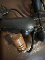 Vintage Metal n Wood Replica Motorcycle distressed see pictures op3