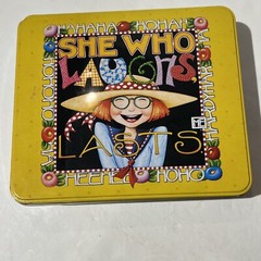 Mary Engelbreit Tin Collectible SHE WHO LAUGHS LAST JCPenney Exclusive Set
