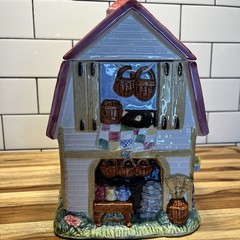 Fitz and Floyd Country Crafts Cookie Jar and Lid