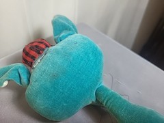 1965 Kamar Blue Scruffy Fox With Hat Rare