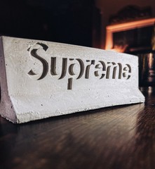 Supreme Concrete Gray Decorative Collectible Block