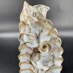 Hand Made Studio Art Pottery Vase Flower Shape Made In Greece Vintage Pottery