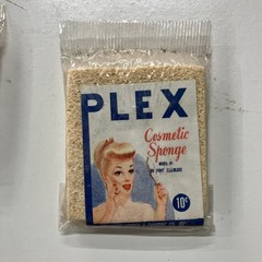 Vintage Mid-Century Plex Cosmetic Sponges in Original Packaging Lot