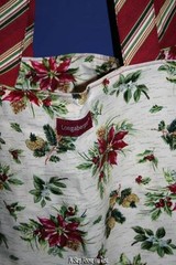 Longaberger Large Classic Lunch Tote in Holiday Botanical- NWT