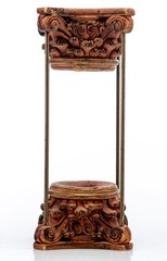 Classical Corinthian Column Display Stand 6.5x3in Resin Signed Baris 1lb Used