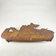 Studio Art Pottery antique scroll looking decor figurine wall hanging