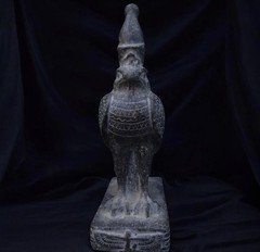 Ancient Egyptian Antiquities Statue God Horus Pharaonic Antique Stone Statue BC